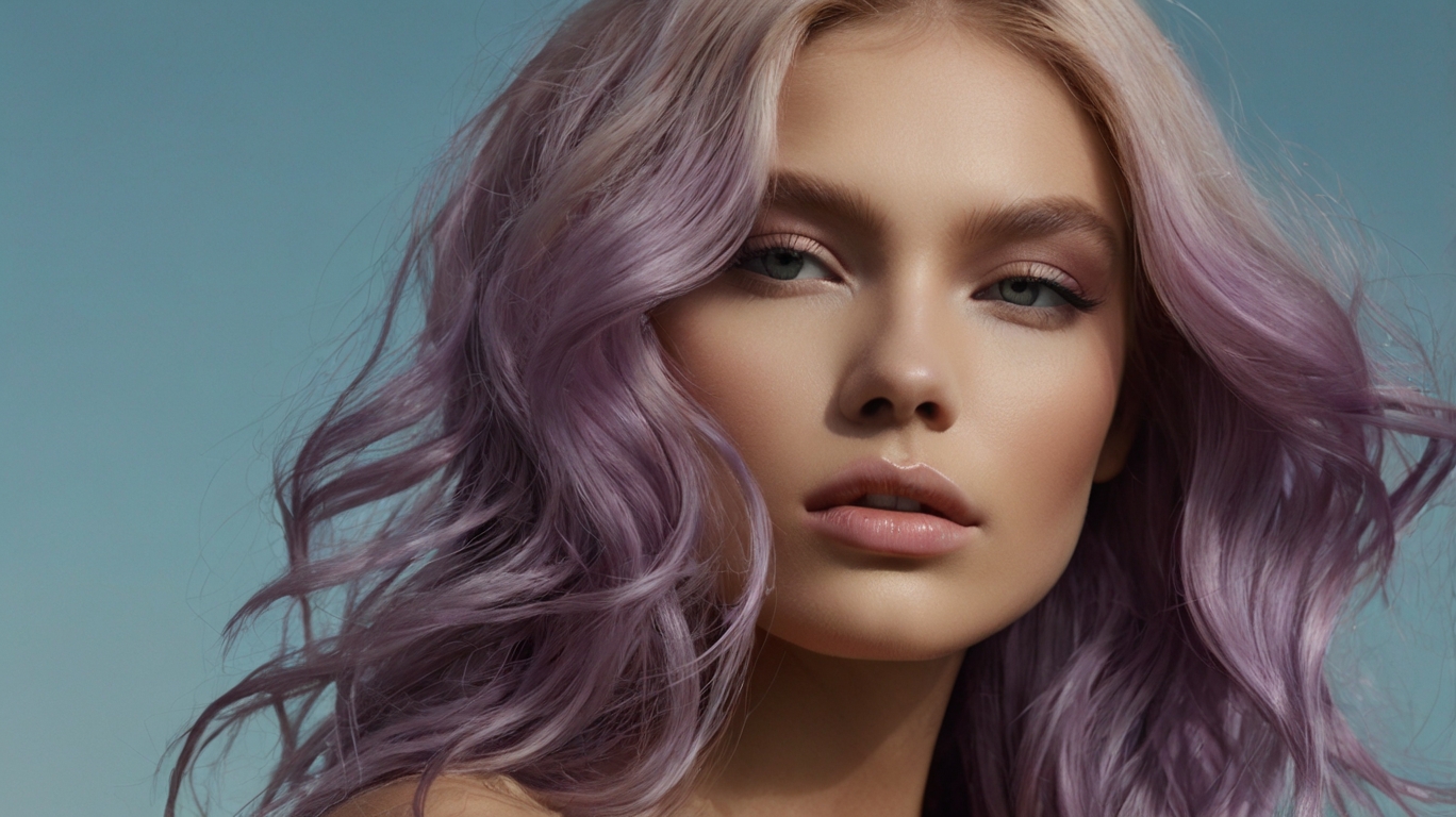 رنگ مو یاسی ترند 2024