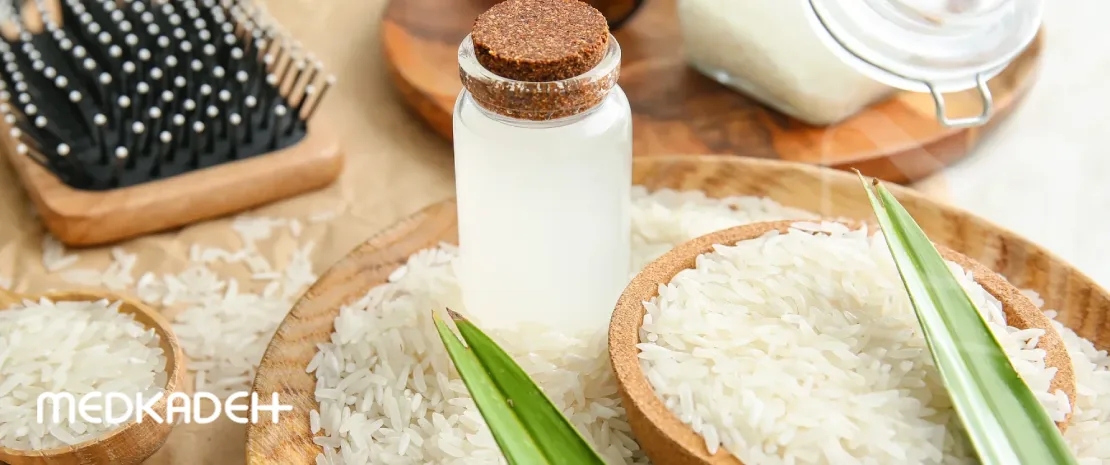 خواص آب برنج برای مو