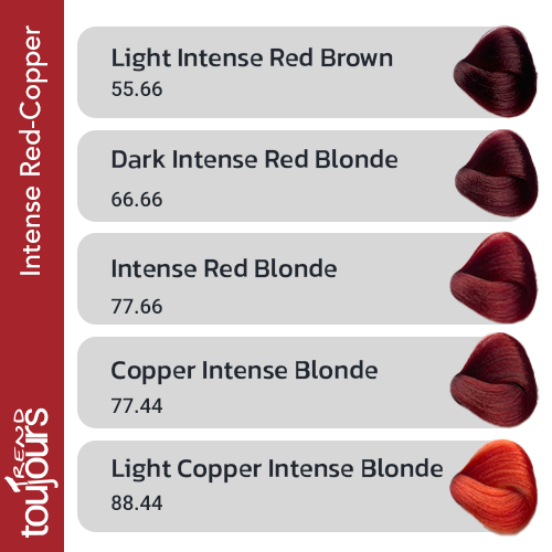 رنگ مو قرمز مسی زنانه توژور