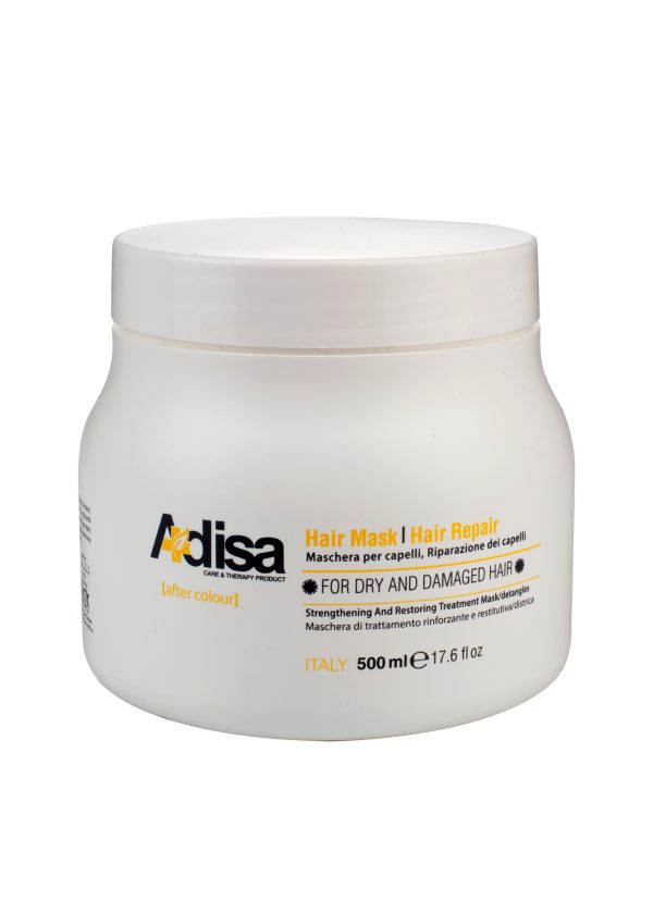 ADisa. ماسک مغذی کننده مو ( داخل حمام ) - باسازی کننده موهای آسیب دیده و رنگ شده 500 میل
